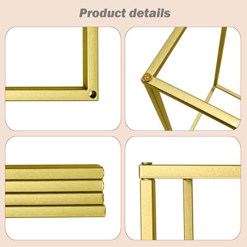 23.6inch 12 pcs Column Vases Gold Centerpieces for Table Metal Flower Stand Wedding Centerpieces Party - size: 23.62 Inches - 12 pcs
