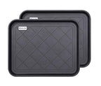 Multi-Purpose Boot Tray Mat,Boot Tray for Entryway, Pet Bowl Tray,Dog Bowl Mat,Waterproof Trays for Indoor and Outdoor Floor Protection,20“x 15"/2 Pack - size: 20x15*2 pack