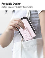 OCYCLONE Phone Stand, Adjustable Height and Angle Foldable Cell Phone Stand Holder for Desk, Taller iPhone Stand Compatible with 4.7"-13" Smartphones iPad Tablet, Pink - color: Pink