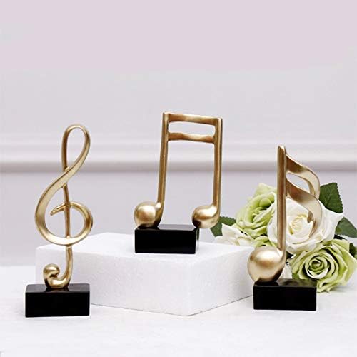 Notakia 3Pcs Music Decorations for Home Gold Music Note Decor for Living Room