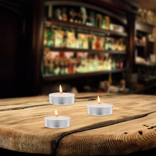 Aluminum Candle Bottom Shells 50Pcs Tea Light Cups for DIY Candle Making Portable Holders for Weddings Crafts and Outdoor Activities