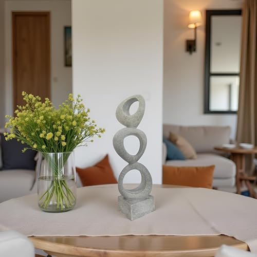 Abstract Modern Ribbon Decorative Sculpture, Knot Sculptures,Home Decor,Coffee Table Statues,Dining Living Room Desk Decor,Shelf Decoration (Marble Color-A) - color: Marble Color-a