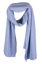 Love Cashmere Women's 100% Cashmere Wrap Scarf - hand made in Scotland RRP $350 - color: Sky Blue