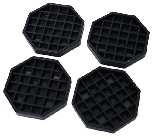Drip Tray 4" Octagon Countertop Beverage Dispenser Cup Drip Catcher - for Coffee & Drink Dispenser Bar by kitchentoolz - Pack of 4
