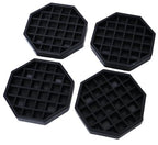 Drip Tray 4" Octagon Countertop Beverage Dispenser Cup Drip Catcher - for Coffee & Drink Dispenser Bar by kitchentoolz - Pack of 4