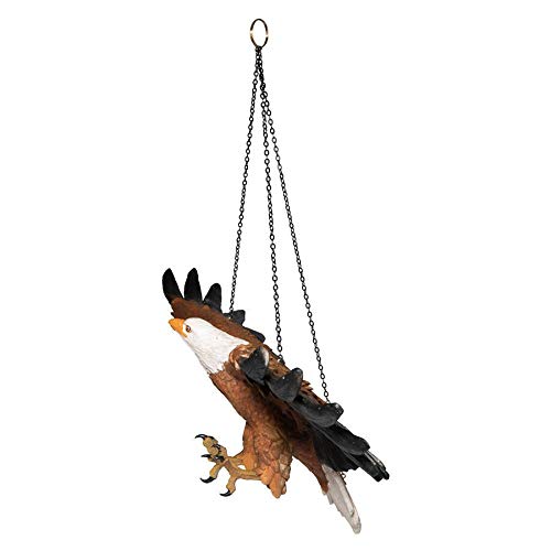Design Toscano Flight of Freedom Hanging Eagle Sculpture 19 Inch - style: Single