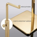 Single Hook Adjustable Purse Display Stand Metal Adjustable Handbag Bag Display Rack Holder (GOLD) - color: GOLD