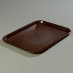 Carlisle FoodService Products CT121669 Café Standard Cafeteria / Fast Food Tray, 12" x 16", Chocolate - color: Chocolate Brown