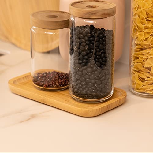 Bamboo Vanity Tray, Bathroom Counter Tray, Toilet Tank Top Tray for Organizing and Decor Display, 9.8 x 5.5 x 0.8 inch - size: 9.8" x 5.5" x 0.8"