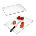 Tempered Glass Cutting Board - Long Lasting Clear Glass - Scratch Resistant, Heat Resistant, Shatter Resistant, Dishwasher Safe. (2 Large 12x16") - size: 2 Large 12"L x 16"W