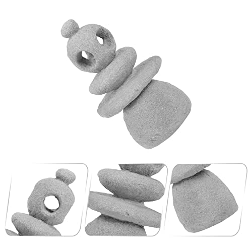 GANAZONO Simulated Rockery Stone 1.69 Inch Sandstone Sculpture for Bonsai and Zen Rock Garden Decor Stacking Stones Accent for Home and Micro Landscape