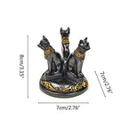 Bast Bastet Cats Crystal Ball Stand Sphere Display, Natural Healing Feng Shui Glass Orb Holder Base Statue Decoration, for 40mm-80mm Ball - style: Bast Cat
