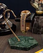 LYS&LYX Watch stand watch display stand watch holder watch Handcrafted watch holder (Green/Glod/Black) - color: green/glod/black