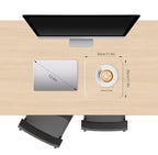 Clear Desk Mat, Non-Slip PVC Desk Protector Mat with Round Edge, Heat Resistant & Waterproof Clear Desk Writing Mat for Home and Office (11.8''*11.8'') - size: 11.8''*11.8''