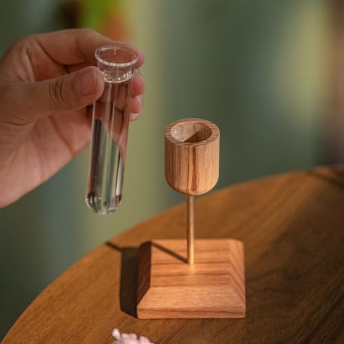 Modern Tabletop Vase with Test Tube Design, Elegant Flower Arrangement Holder for Hydroponic Plants, Minimalist Home Decor for Living Room & Office