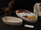 Oval Candle Boat Jar Molds, Creative Silicone Vessels Pot Molds, Concrete Container Storage Tray Making Moulds for Storage Holder Jewelry Box Vase Aroma Cup (S) - color: S