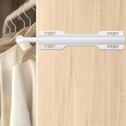 12" Valet Rod for Closet Pull Out (1 Pack, White) - color: White, size: 1 Pack