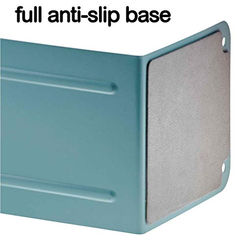 Acrimet Metal Bookends, Jumbo Size 9" H x 4" W x 4-1/2" D, Non-Skid Book Stand for Shelves, Heavy Duty Book Stopper, Green, 1 Pair - color: Green
