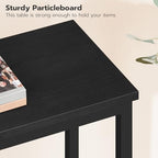 HOOBRO 29.5" Narrow Console Table, Small Entryway Table with Shelf, 2 Tier Thin Sofa Table, Behind Couch Table, Side Table, for Hallway, Living Room, Bedroom, Black BB74XG01 - color: Black