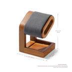 Single Watch Stand Display Solid Wood Jewelry Stand Display for Wristwatch Bracelet Bangle(Grey) - color: Grey