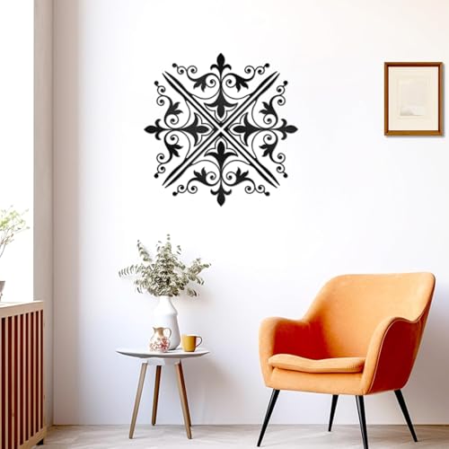 cape leadwort 4 Pcs Black Metal Scroll Wall Decor, Vintage Floral Scroll Metal Wall Art, Waterproof & Easy to Hang Metal Wall Sculptures for Living Room, Bedroom, Bathroom, Farmhouse - color: 4Scroll