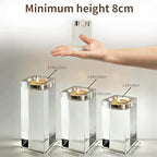 Votive Candle Holder Set of 3, Glass Votive Cande Holders Bulk, Tealight Cande Holder for Home Decor, Wedding,Christmas,Thanksgiving - size: 3 Pcs