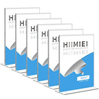 HIIMIEI Acrylic Sign Holder 8.5 x 11: Table Menu Display Stand, Clear Plastic 8.5x11 Double Sided Picture Frames for Desk Display(6 Pack)