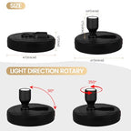 HAMVIDNE LED Spotlights, Rechargeable Battery Picture Lights, Uplighting Indoor, Spot Light with Remote, Plant & Wall Art Display Dartboard Closet Spotlight-Black - color: Chargeable Black, size: 2 Pack
