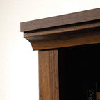 Sauder 5 Tier Book Shelf Wooden Bookcase Multipurpose Bookshelf for Home Office, Living Room, in Grand Walnut - color: Grand Walnut