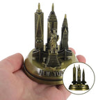 VILLCASE New York Landmark Architecture Model 3.34 Inch Metal Statue Home Decor Accent for Office Desk and Living Room