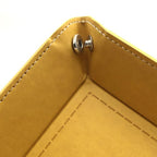 siduater Valet Tray Desktop Storage Organizer – Vegan Leather Catchall Tray Bedside Vanity Tray Nightstand Caddy Holder for Remote Controller, Watch, Keys, Phone, Wallet, Coin, Jewelry, Yellow - color: Yellow