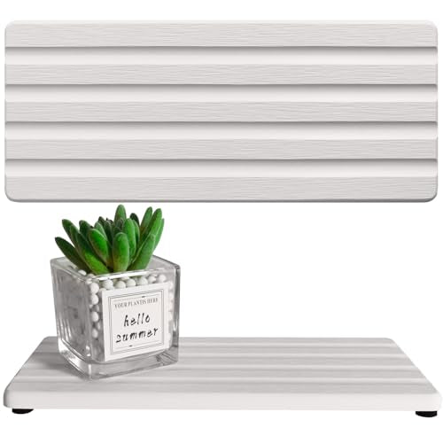 Diatomite Soap Dish, Water Absorbing Stone Tray, Kitchen Sink Organizer, Fast Drying Counter Holder (White, 11" x 4.7"/28 x 12cm) - color: White, size: 11" x 4.7" (28 x 12cm)