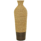 Deco 79 Seagrass Handmade Decorative Vase Tall Woven Floor Centerpiece Vase, Vase for Home Decoration 11" x 11" x 33", Brown - size: 11" x 11" x 33"