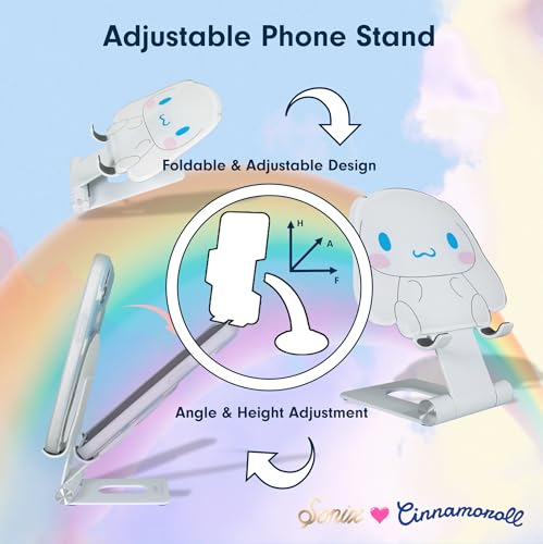 Sonix x Sanrio Character Phone Stand | Adjustable Cell Phone Holder, Desk Stand, Dock | Cinnamoroll - color: Cinnamoroll