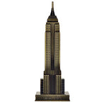 Cutbar 8.7 Inch Metal New York City World Building Statues Collection Model Home Desk Decoration (Bronze)