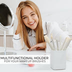 KIBAGA Aesthetic Pen Holder for Desk - Modern Concrete Pencil Holder - Cute and Functional Desk Organizer for Office Supplies - Stylish Office Decor Pen Cup