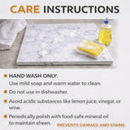 Marble Cheese and Pastry Board 16 x 12 Inch – Natural Carrara White Marble Cutting Board and Serving Tray for Dough, Bread, Pizza, Charcuterie – Heavy, Non-Slip, Gift-Ready. - color: White, size: 16"L x 12"W