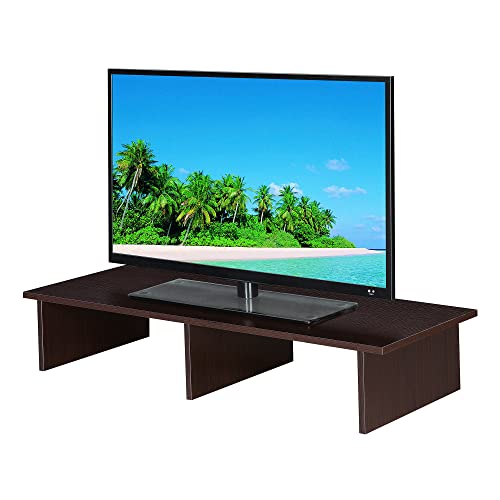 Convenience Concepts Designs2Go TV/Monitor Riser for TVs up to 46 Inches, Espresso - color: Espresso, size: Large