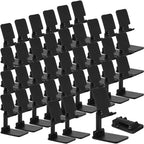 Wonderjune 12 Pcs Cell Phone Stand for Desk Phone Holder Stand Foldable Angle Height Adjustable Portable Holder Tablet for Office Travel Photography (Black) - color: Black