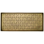HF by LT Antlers Pattern Metal Boot Tray, 30 x 13 inches, Antique Brass Finish - color: Antlers Pattern, Antique Brass Finish
