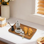XZHXFX Bamboo Vanity Tray, Decorative Tray for Counter, Coffee Table, Kitchen, Bedroom (Small) - size: 11.8" x 7.9" x 0.6"