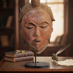 1 Pcs Mask Display Stand U Style Metal African Tribal Mask Holder Tall Adjustable with Detachable Base for Sculptures Artifacts Egyptian Roman Greek Pre Columbian Collectible (16 Inch Height) - size: 16 Inch Height