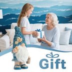 Etlemonde Beach Gnomes Statues,Ocean Gnomes,Nautical Themes Decoration,Beach, Gnome Carrying a Bucket - color: Carrying Bucket of Shells