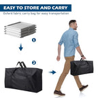 6 Pockets Foldable Literature Rack - Aluminum Magazine Rack, Brochure Catalog Display Stand with Carrying Bag for Exhibition, Trade Show, Office, Retail Store, Home - Silver