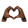 Heart Hands Sculpture Aesthetic Decor, Love Hands Heart Statue Decoration for Living Room Table Office Bedroom Bookshelf, Unique Birthday Idea for Girls Sisters Girlfriend Mom Teacher