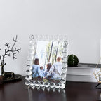 Crystal 8x10Inch Picture Frame, Wedding Frame Tabletop Display, Display Pictures 8''x 10'', Comes with Gift Box - color: Clear, size: 8x10 inch/XL