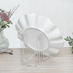 Plymor Clear Acrylic Ribbon-Style Display Easel, 6.125" H x 3.875" W x 6.75" D - size: 6.125" x 3.875" x 6.75"