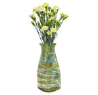 MODGY Collapsible and Expandable Flower Vase Plastic Decorative Modern Centerpieces Dining Table Decor Living Room Bathroom Wedding Office, Monet Water Lily Pond - style: Water Lily Pond