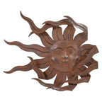 Metal Sun Wall Art Decor 21" W Large Sunface Outdoor Decor - size: 21"L x 20"W