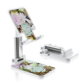 Colorful Adjustable Foldable Phone Stand, Compatible with Smartphones, Suitable for Office, Home, Travel, Christmas Gift - color: Succulent